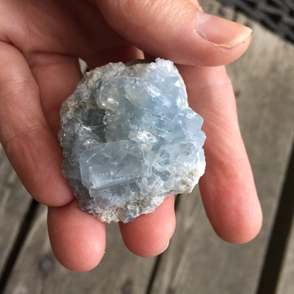 Celestite Crystal Cluster